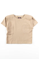 Boxy Textile T-Shirt Blouse