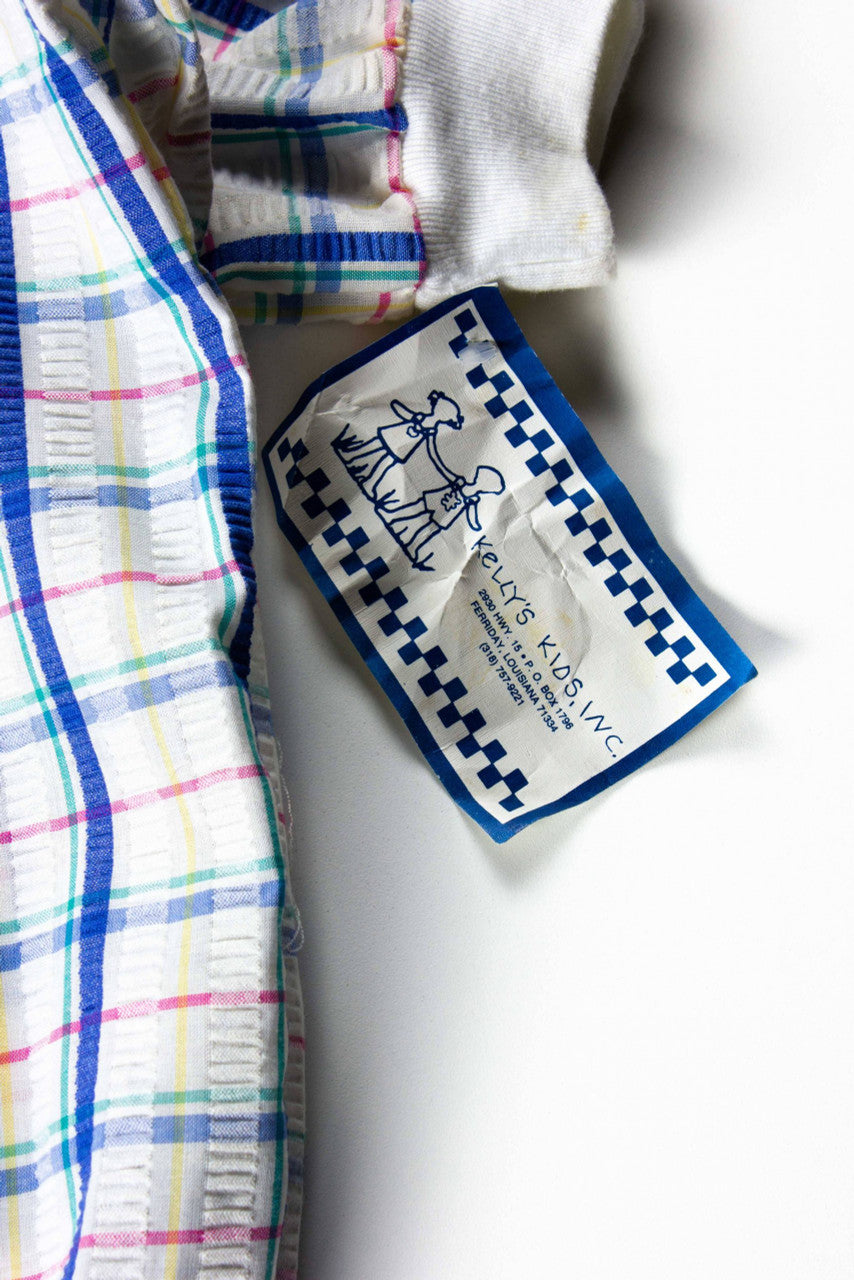 Vintage Plaid Seahorse Top