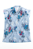 Vintage Ribbed Floral Blouse