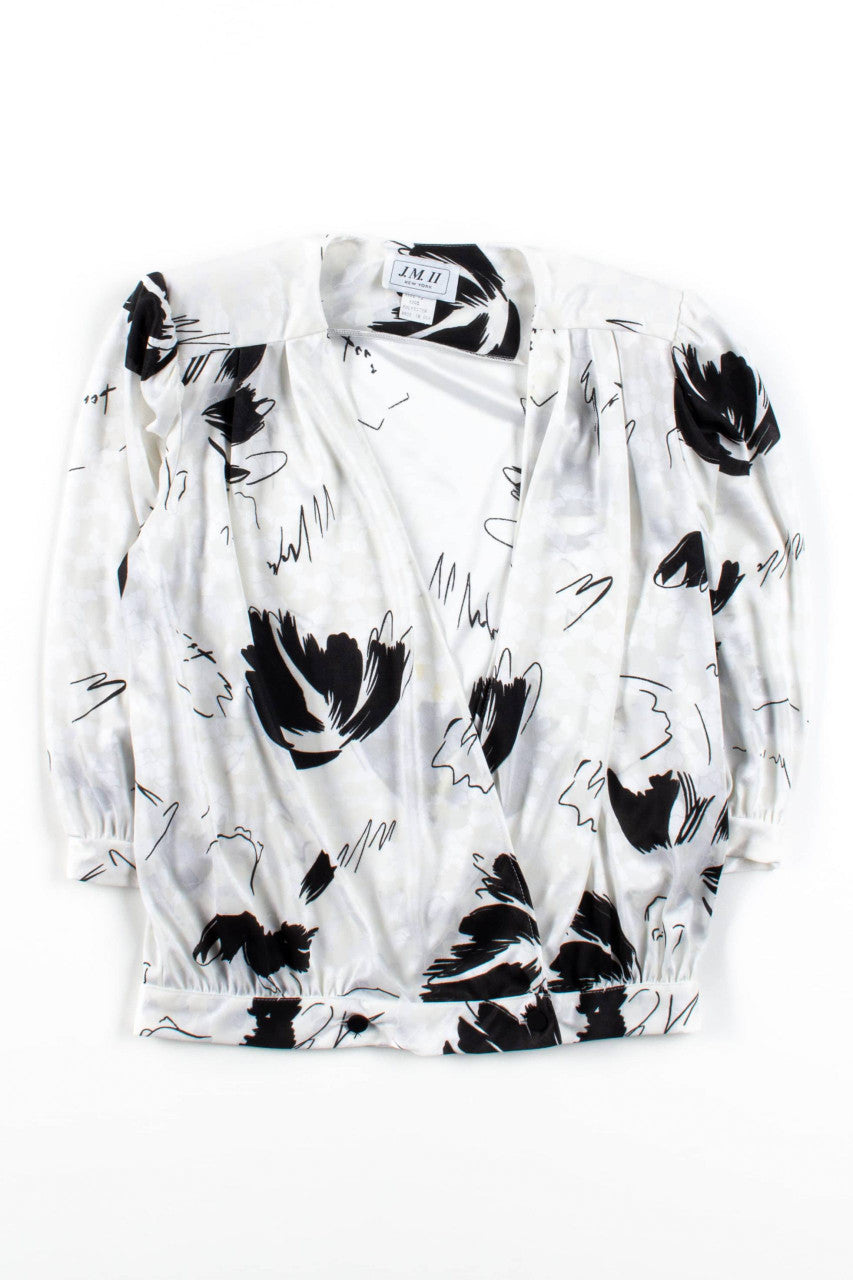 Vintage J.M. II Wrap Blouse (1980s)