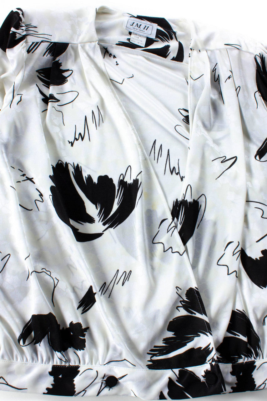 Vintage J.M. II Wrap Blouse (1980s)