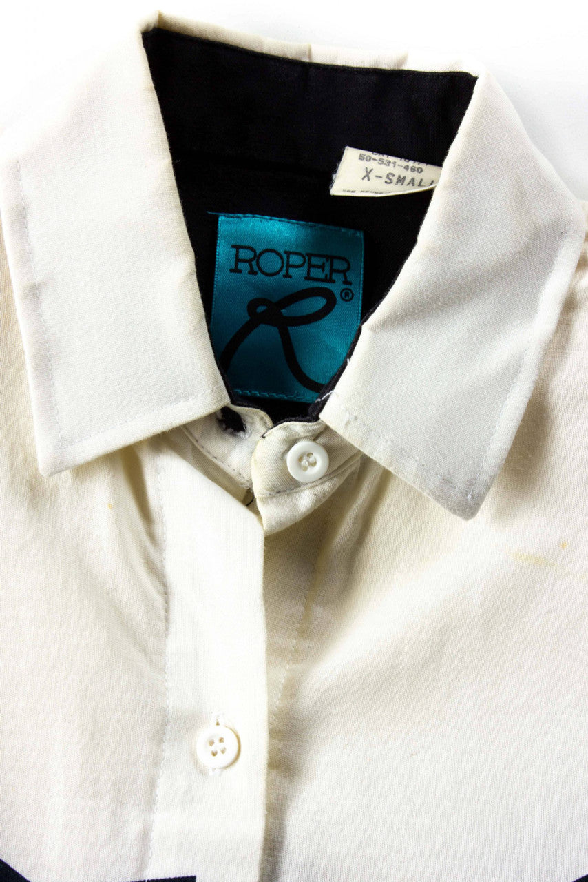 Vintage Roper Southwestern Rodeo Button Up