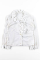 Vintage Ruffled Collar Blouse