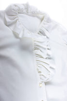 Vintage Ruffled Collar Blouse