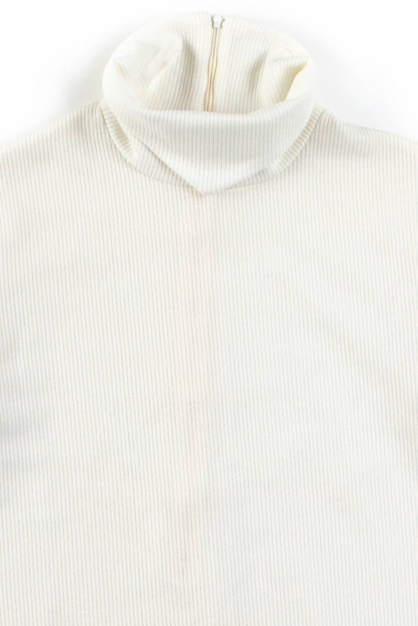 Vintage Ribbed Turtleneck Tee Top