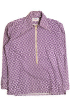 Purple Long Sleeve Half Zip Top