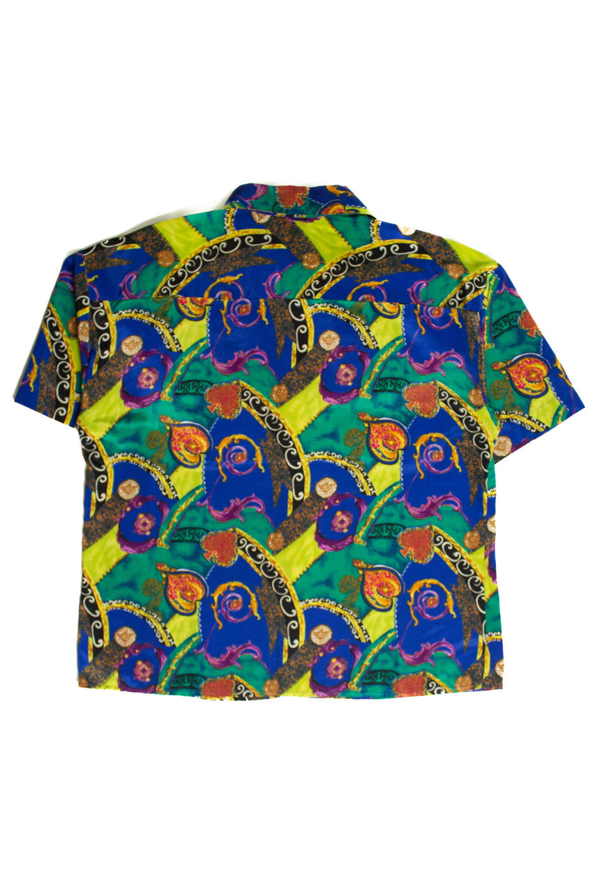Vintage Spades Button Up Top (Large)