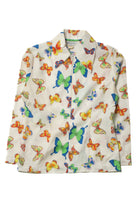 Vintage Butterflies Quarter Zip Top (sz. 34)