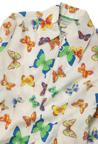 Vintage Butterflies Quarter Zip Top (sz. 34)
