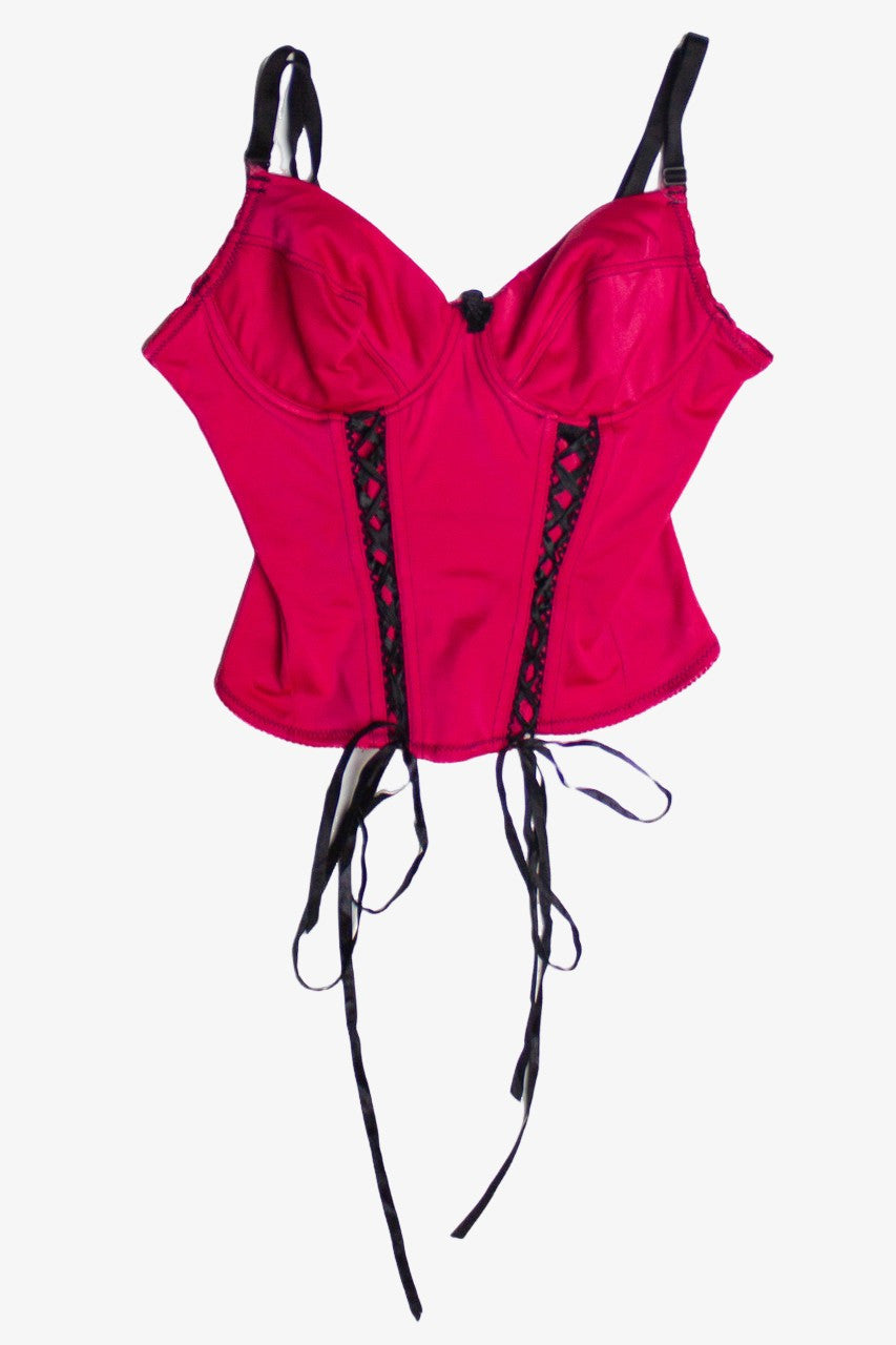 Y2k Nature Intimates Hot Pink Bustier Top – Ragstock