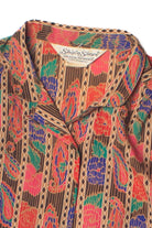 Vintage Floral Paisley Ship N' Shore Button Up Top