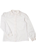 Vintage White Lacey Collar Judy Bond Top
