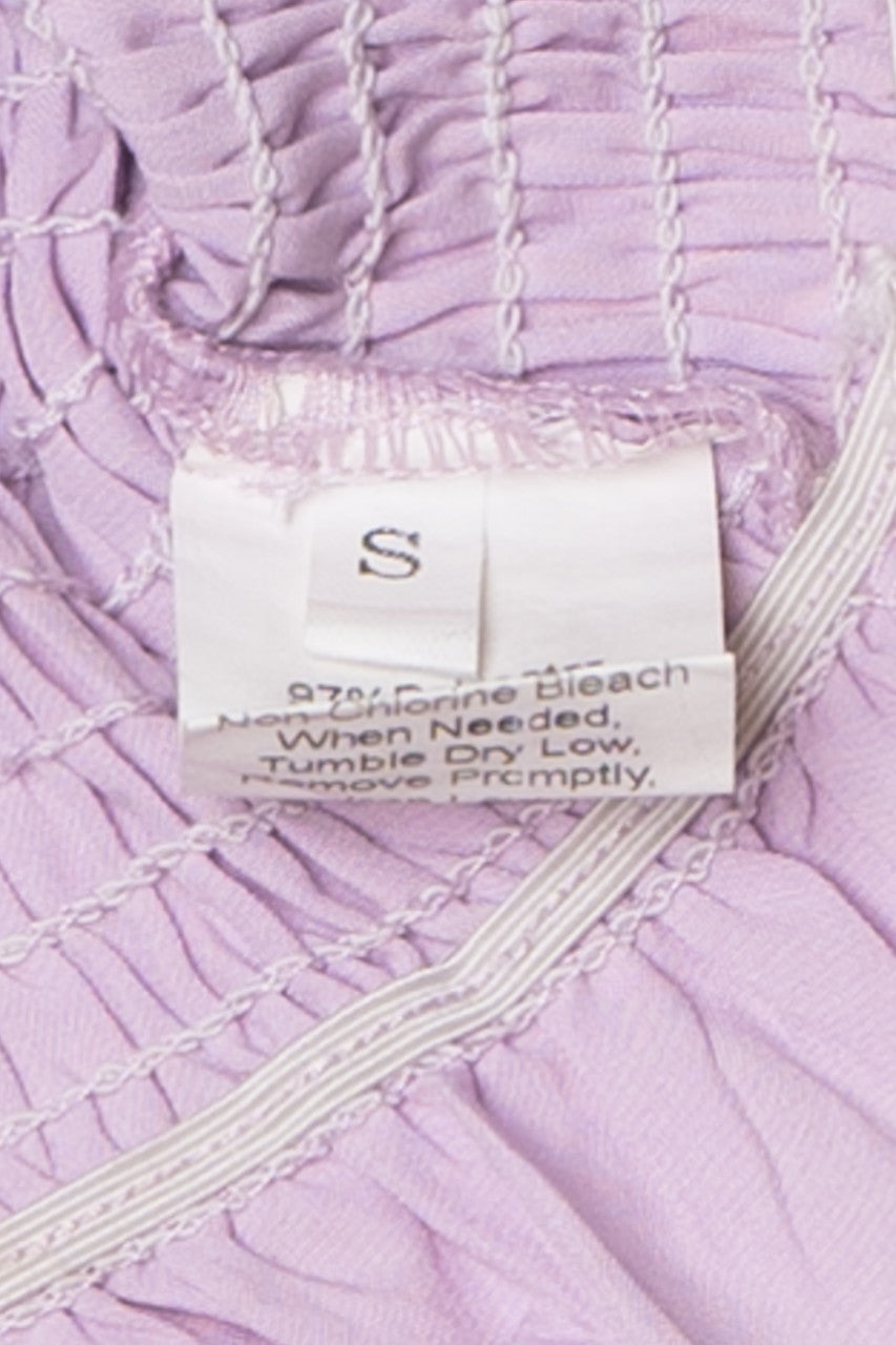 Recycled Lavender Crop Tank Top