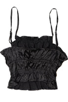 Recycled Smocked Crop Tank Top