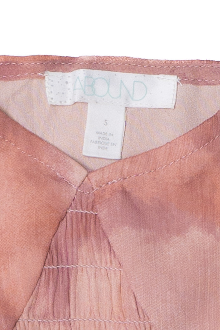 Recycled Puff Sleeve Smocked Crop Top