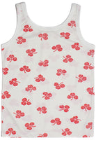 Vintage Cherry Print Polyester Top