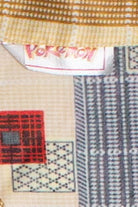Vintage Square Print Double Pocket Pokemon Button Up