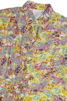 Vintage Floral Ivy International Peplum Button Up Top