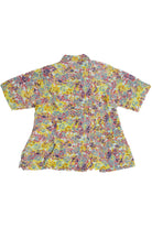 Vintage Floral Ivy International Peplum Button Up Top