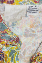 Vintage Floral Ivy International Peplum Button Up Top