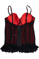 Red lace Seven Til Midnight Corset Bustier Top