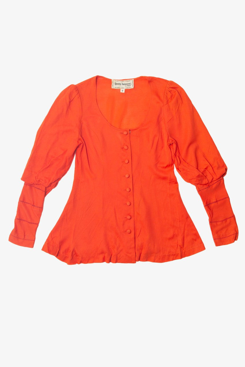 Vintage Young Innocent Puffy Sleeve Blouse