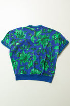 Vintage Layered V-Neck Floral Tee (1990s)