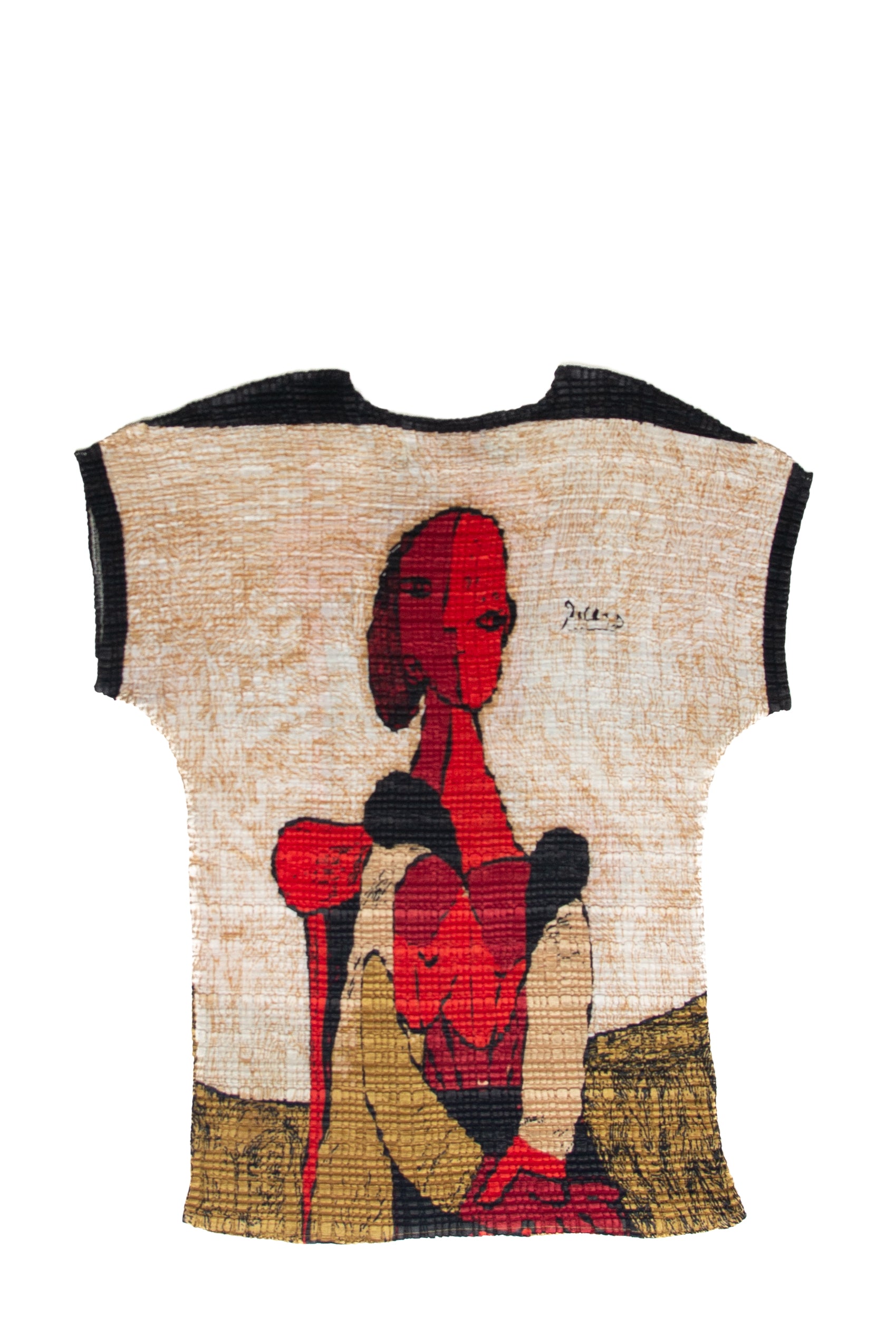 Valentina 'Picasso' Stretchy Crinkle Top