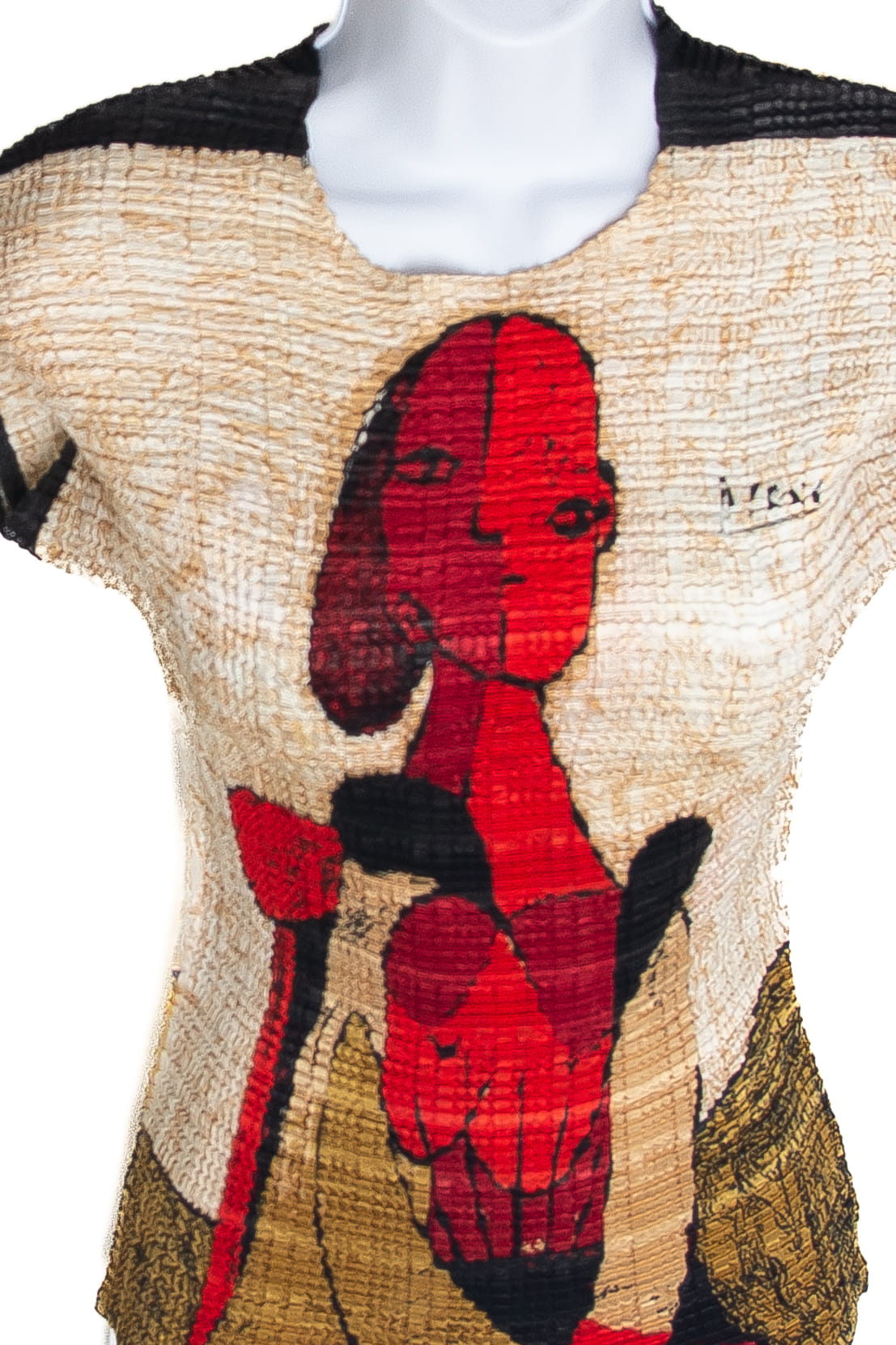 Valentina 'Picasso' Stretchy Crinkle Top