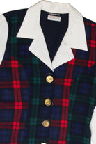 Vintage  Cabrais Collection Plaid Top