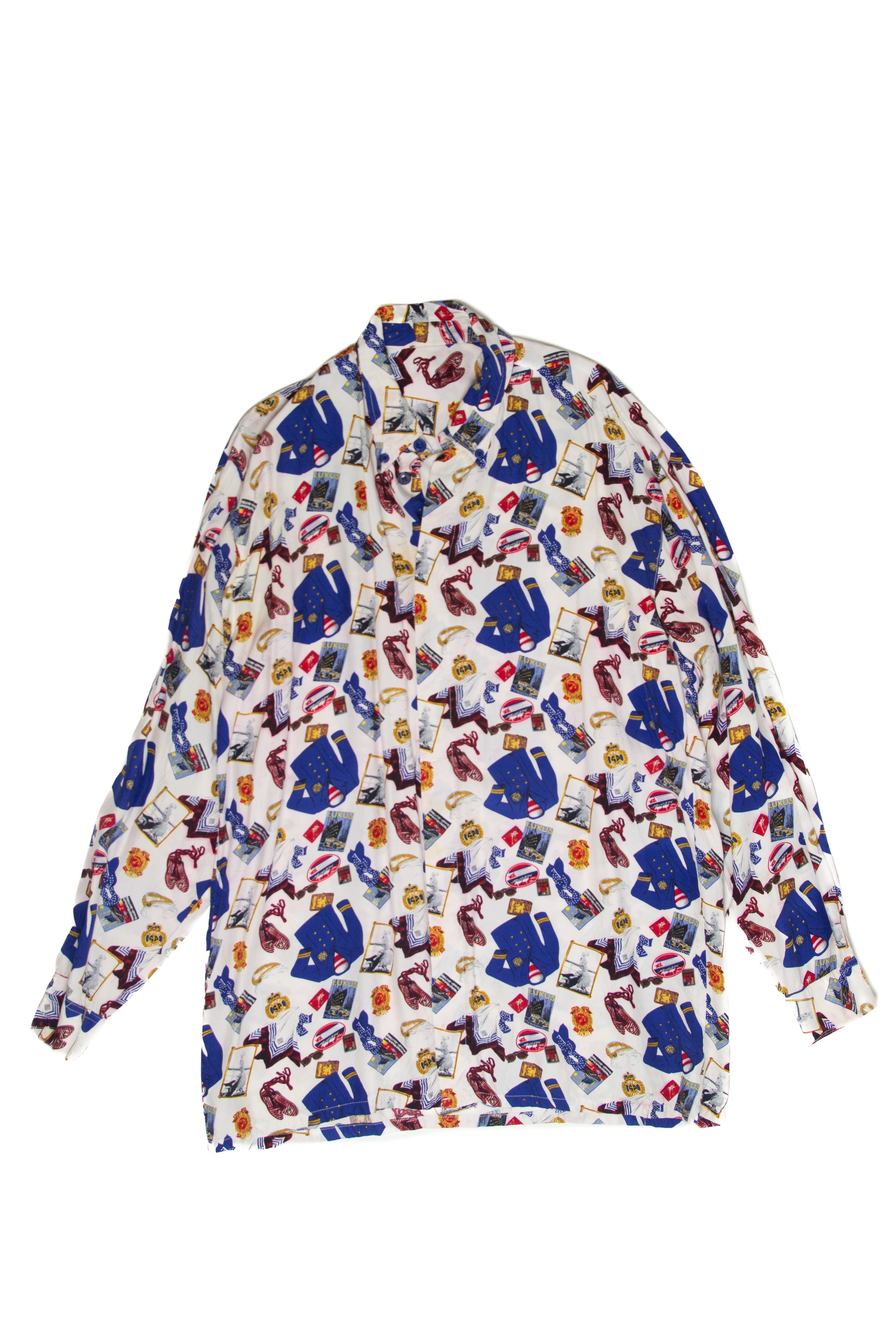 Vintage  Sailor Icon Button-Up Top