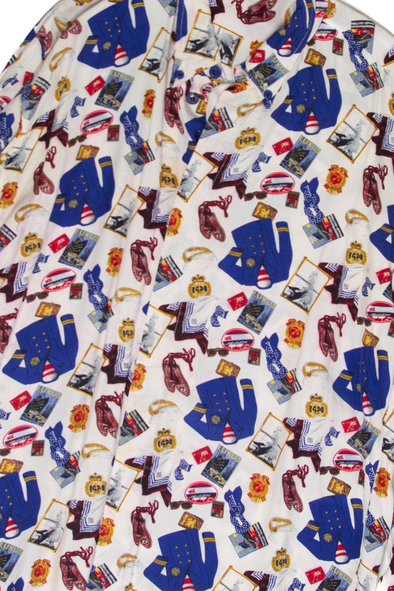 Vintage  Sailor Icon Button-Up Top