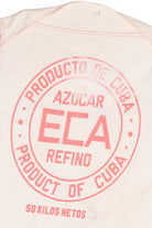 Vintage Cuban Handmade "ECA Azucar Refino" Sugar Sack Top