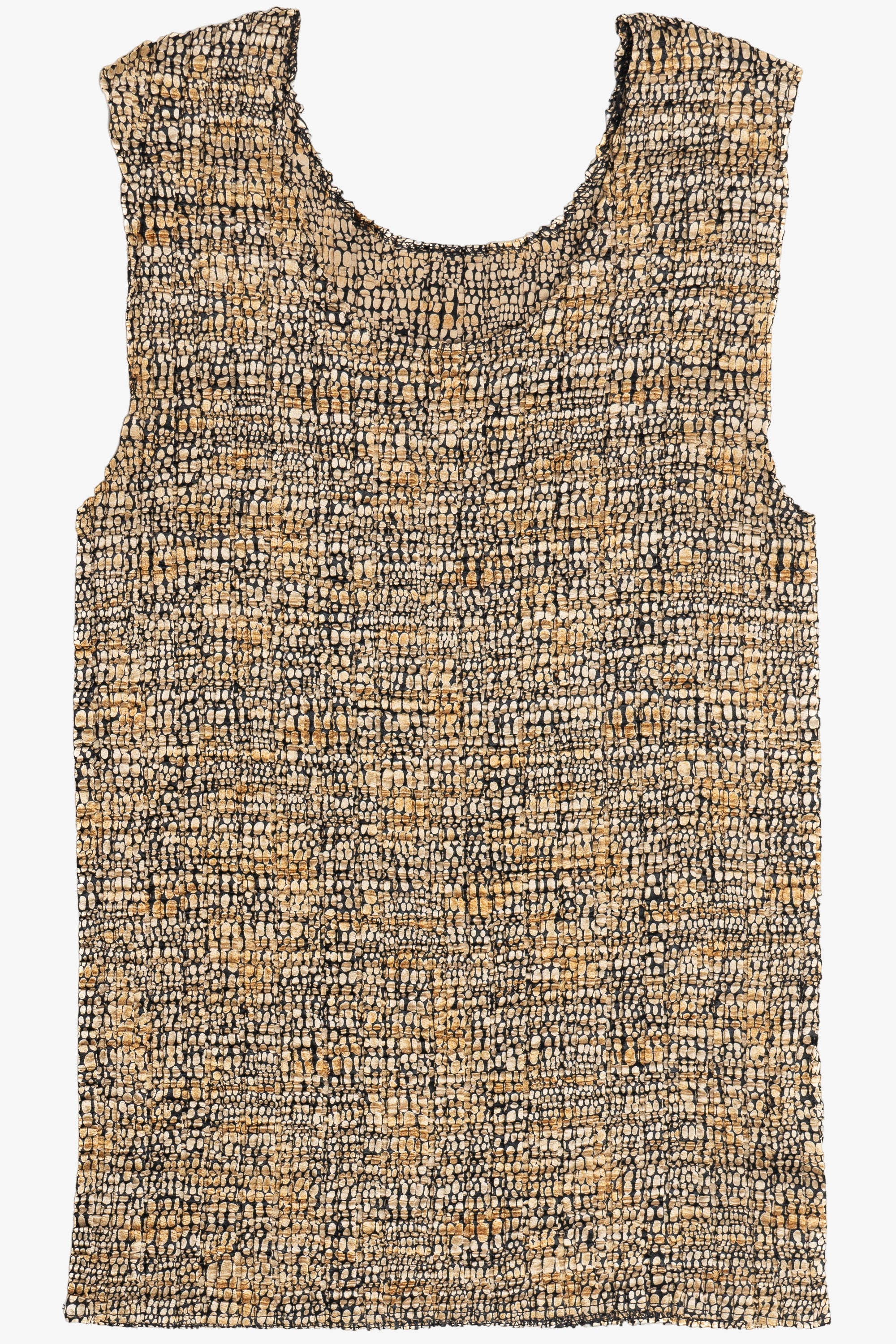 Vintage Y2K Nicola Leopard Print Stretchy Crinkle Top (2000s)