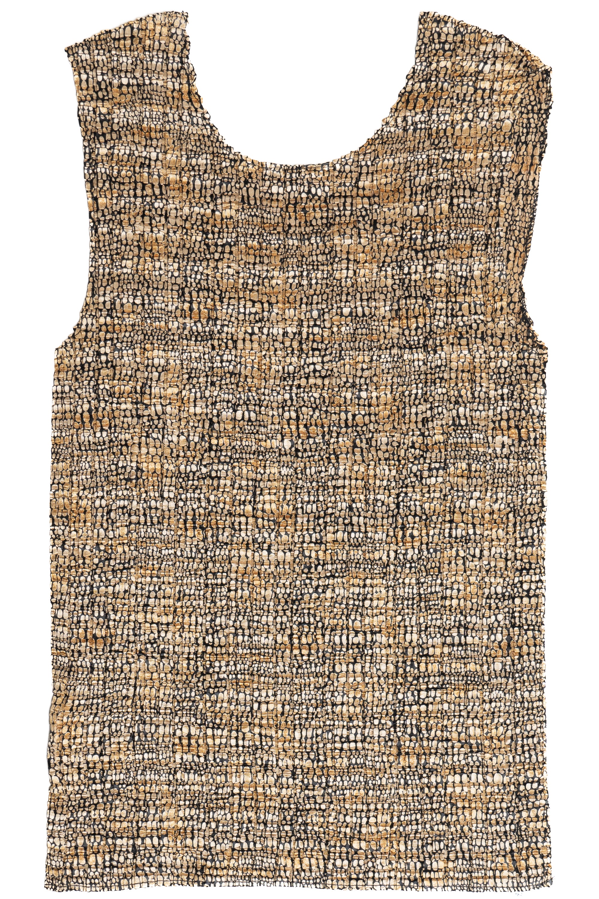 Vintage Y2K Nicola Leopard Print Stretchy Crinkle Top (2000s)