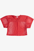 Sheer Sport Mesh Jersey Crop Top