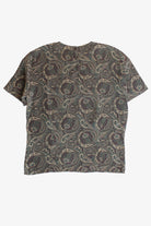 Vintage Paisley Silk Short Sleeve Blouse (1990s)