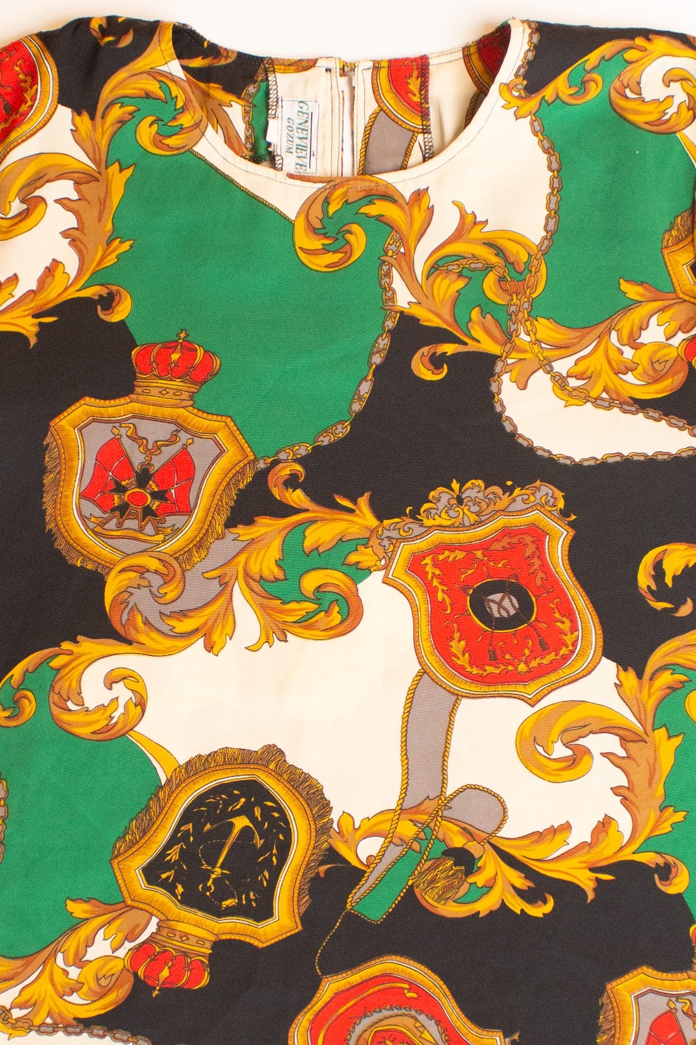 Vintage Genevieve Gozum Short Sleeve Blouse (1990s)