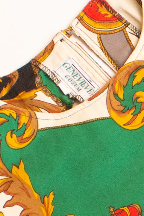 Vintage Genevieve Gozum Short Sleeve Blouse (1990s)