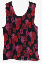 Vintage Floral Impressions Stretchy Tank Top (2000s)