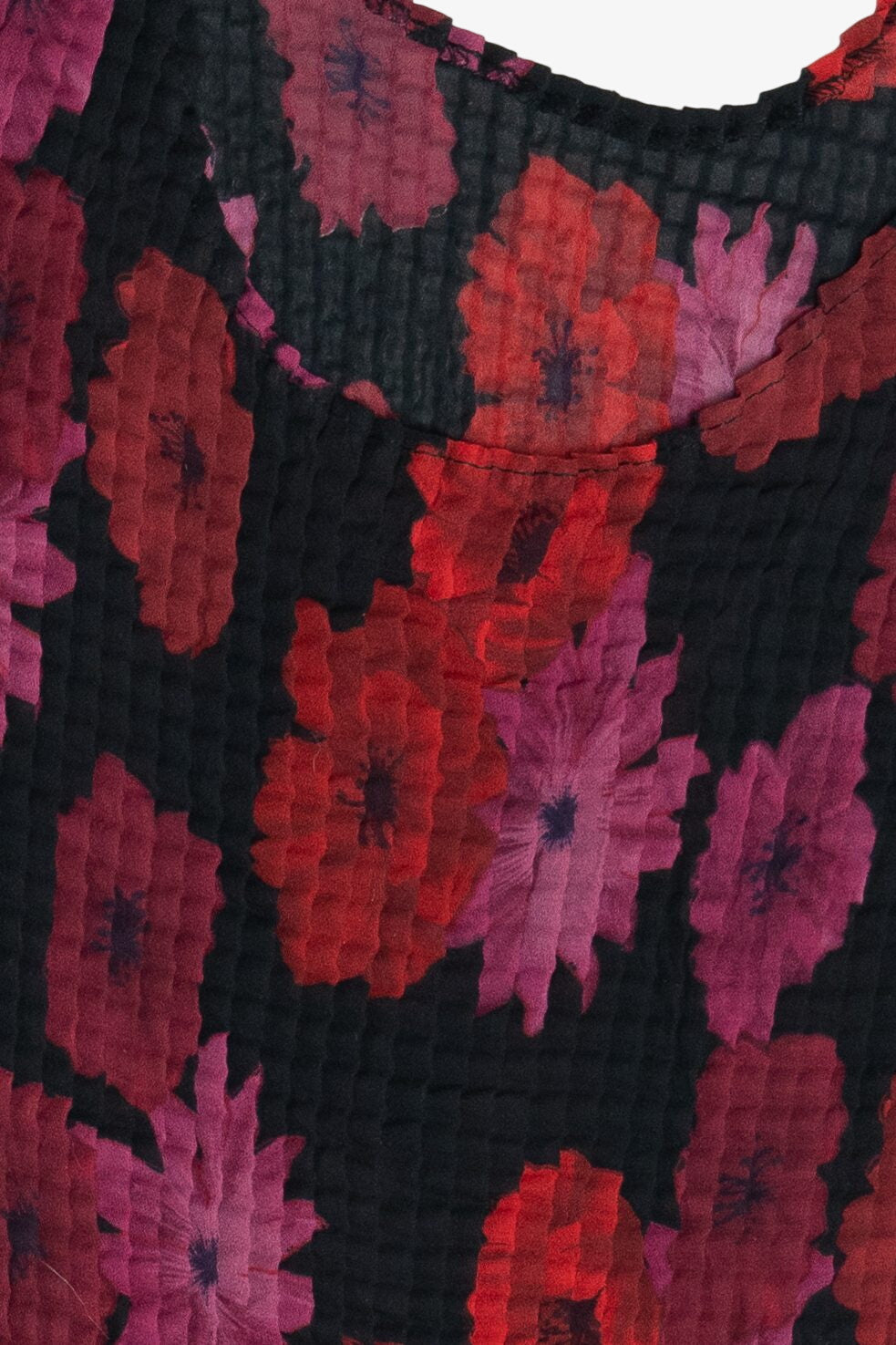 Vintage Floral Impressions Stretchy Tank Top (2000s)