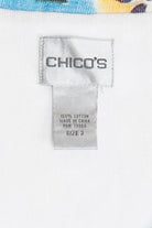 Vintage Tropical Hula Girls All Over Print 3/4 Sleeve Top (2000s)