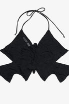 Vintage Heart Moon Star Y2K Beaded Butterfly Adjustable Halter Top (2000s)
