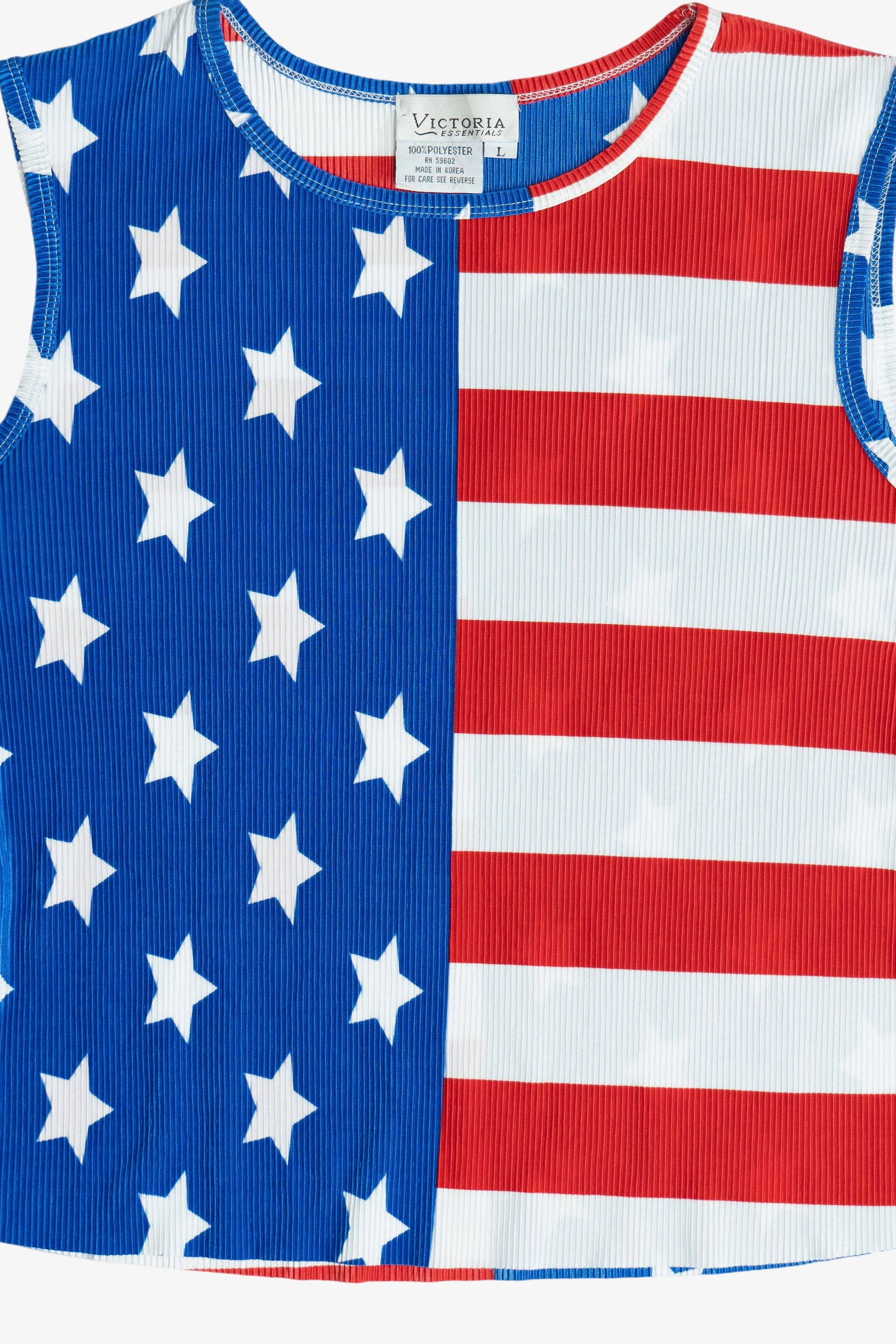 Vintage Victoria Essentials Americana USA Flag Tank Top (1990s)