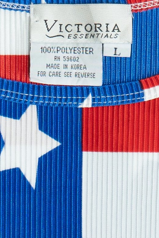 Vintage Victoria Essentials Americana USA Flag Tank Top (1990s)