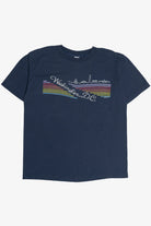 Vintage "Washington D.C." Rainbow Stripe City Skyline T-Shirt (1980s)
