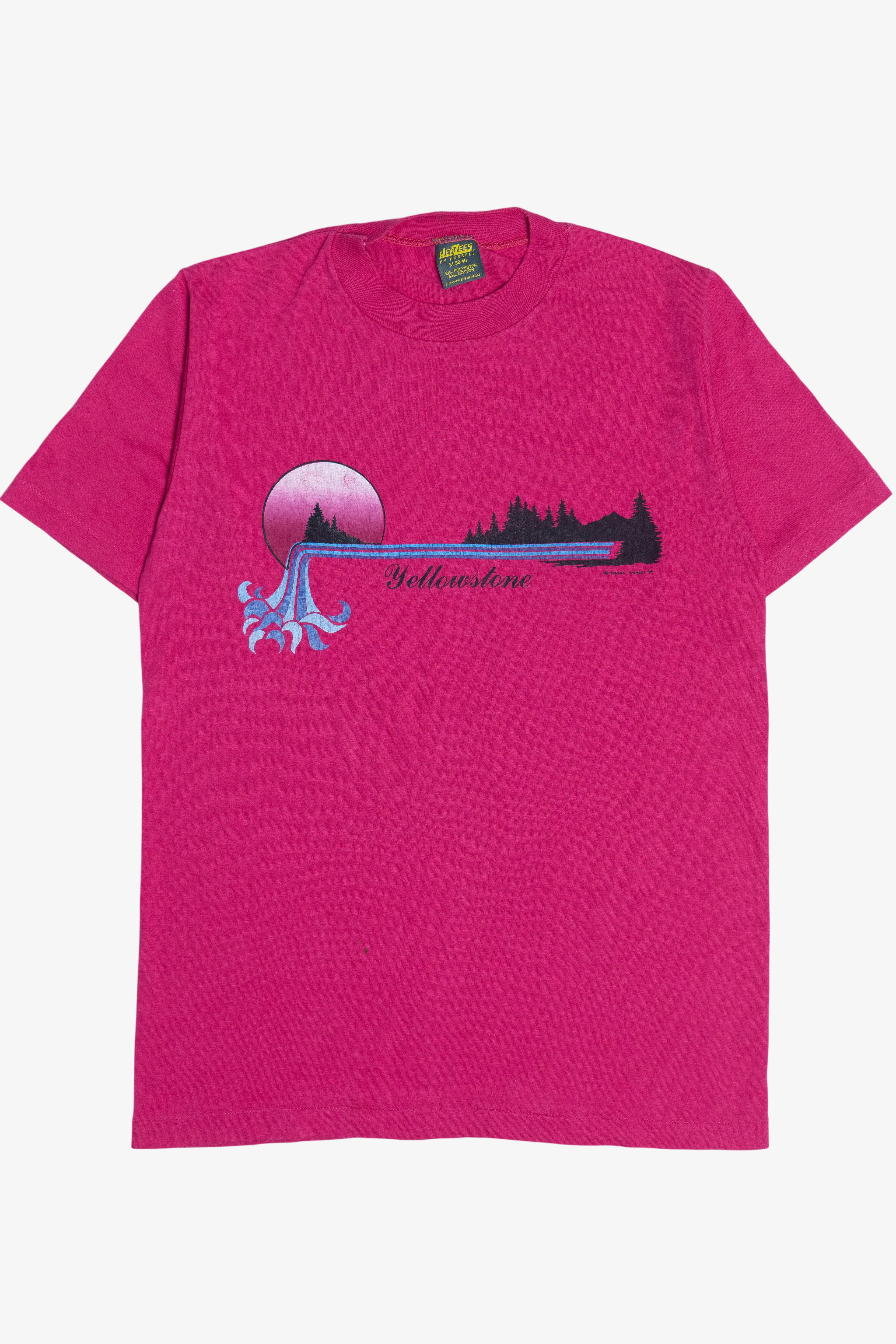 Vintage "Yellowstone" Scenic Souvenir T-Shirt (1980s)