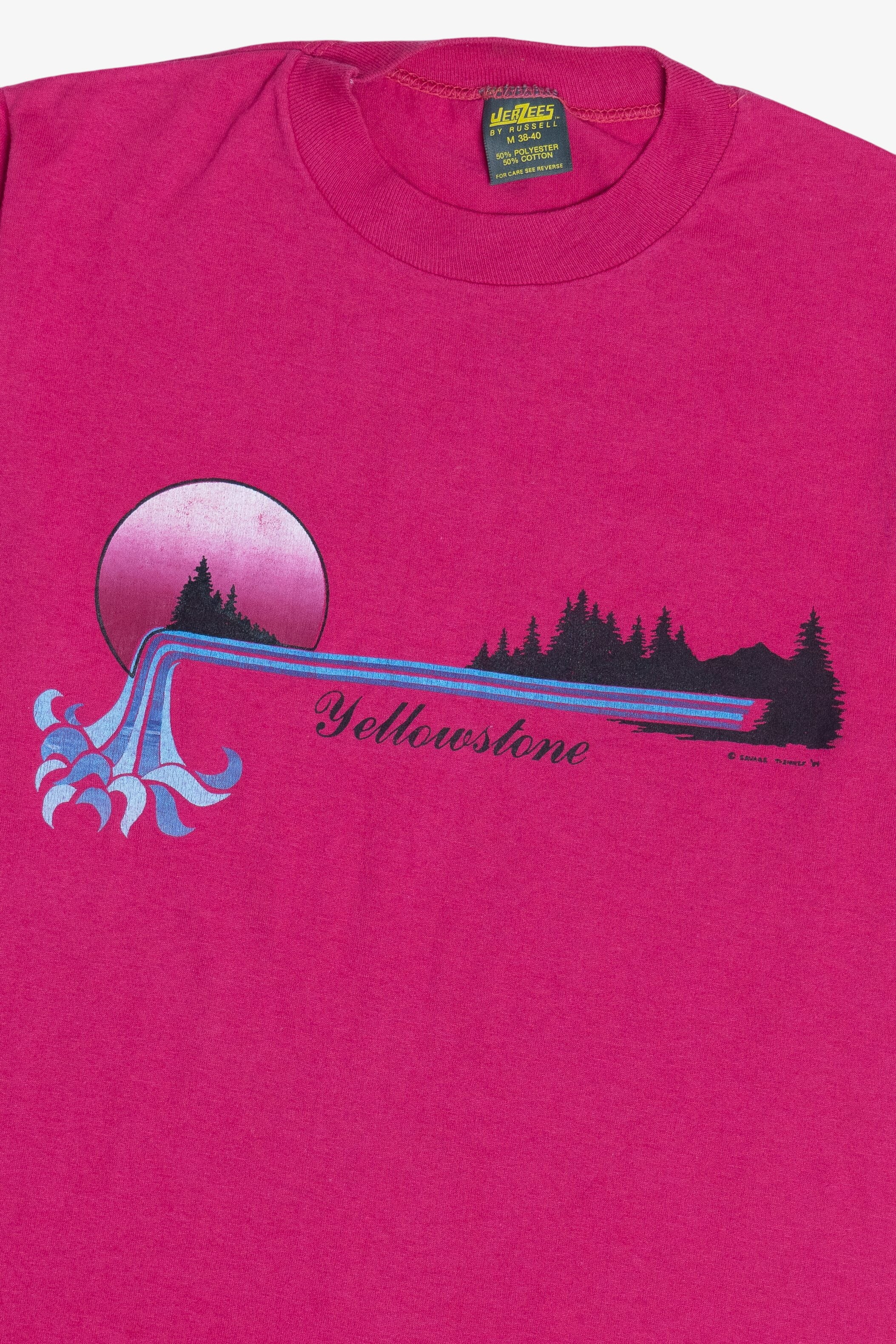 Vintage "Yellowstone" Scenic Souvenir T-Shirt (1980s)