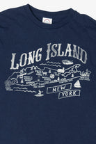 Vintage Navy Blue Long Island New York Long Sleeve T-Shirt (1990s)