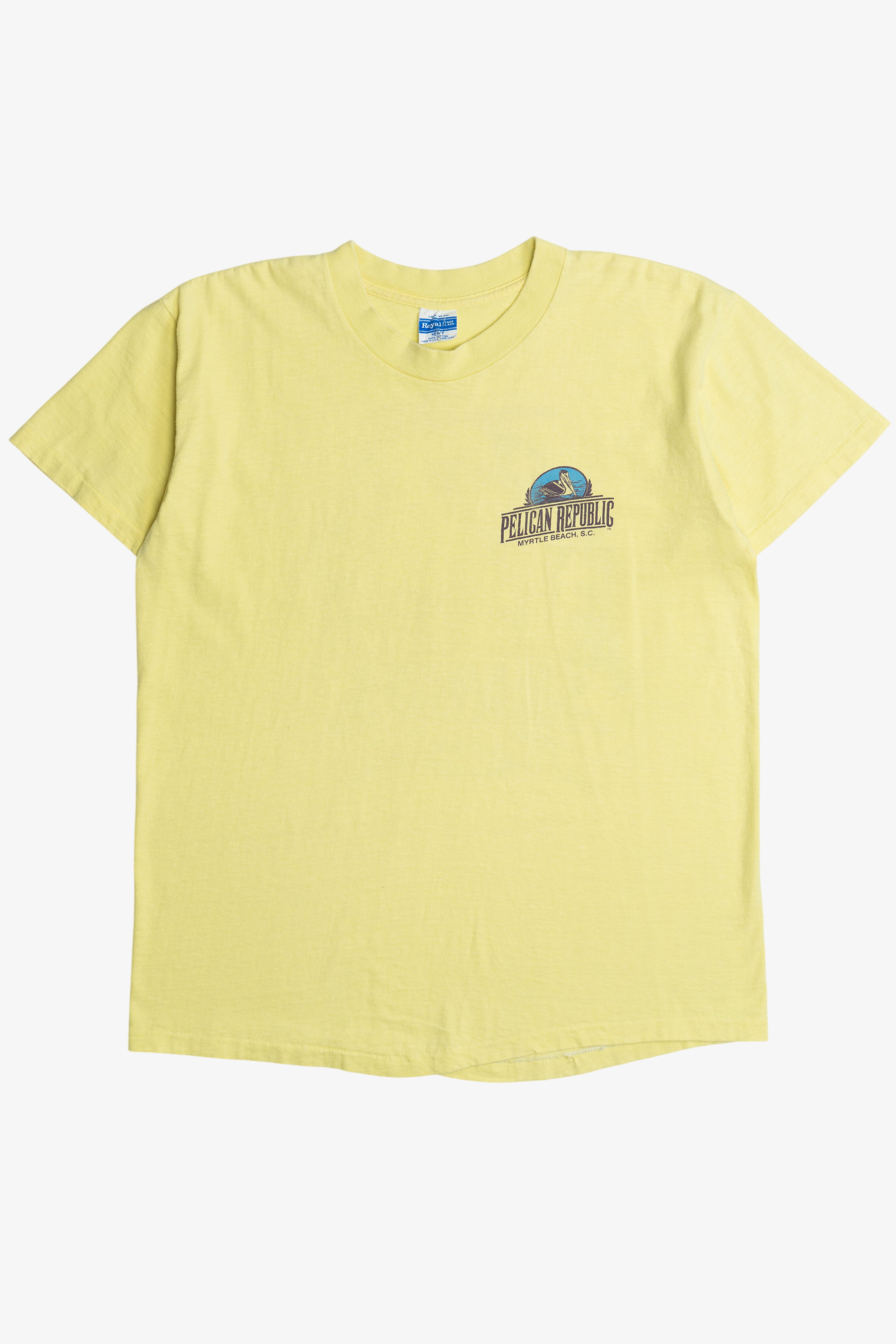 Vintage "Pelican Republic" Myrtle Beach, S.C. "Captain Pelican" T-Shirt (1980s)